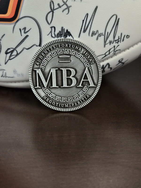 Doctorum's MBA Coin. This is indeed a remarkable tribute and an exceptional gift for the MBA in your life. Whether celebrating a new MBA program graduate or honoring the seasoned MBA, this unique creation is sure to make a lasting impression.